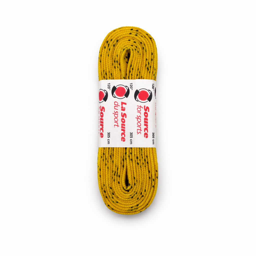 Yellow Skate Laces Waxed