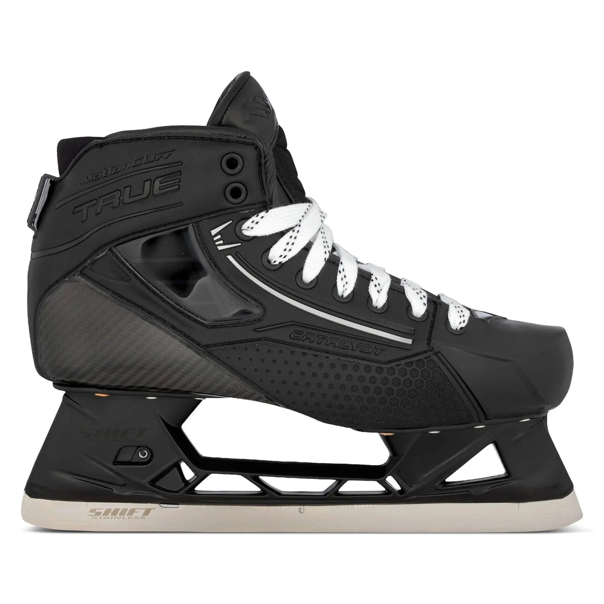 TRUE Catalyst 7X4 Blackout Intermediate Goalie Skates TGC The true-catalyst-7x4-blackout-intermediate-goalie-skates-tgc-the