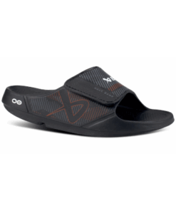 Bauer OOFOS NG Sport Slide Sandal - Black With Strap